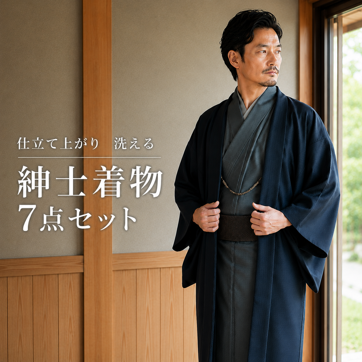 紳士着物/ アッシュ・エル H・L パパ着物 七五三 アンサンブルセットNO.102/104